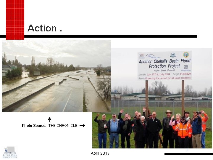 Action. . . Photo Source: THE CHRONICLE April 2017 3 
