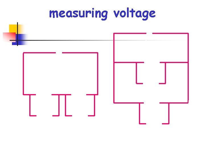 measuring voltage V V 