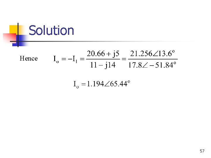 Solution Hence 57 