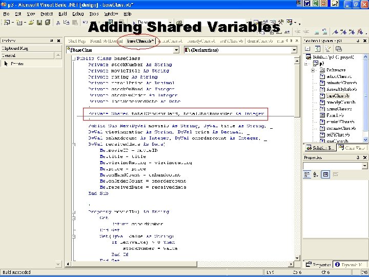 Adding Shared Variables R. Ching MIS Department California State University, Sacramento 
