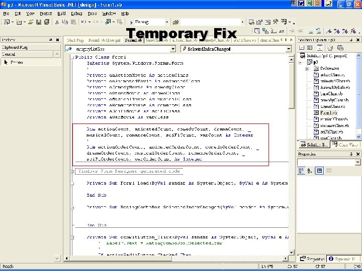 Temporary Fix R. Ching MIS Department California State University, Sacramento 