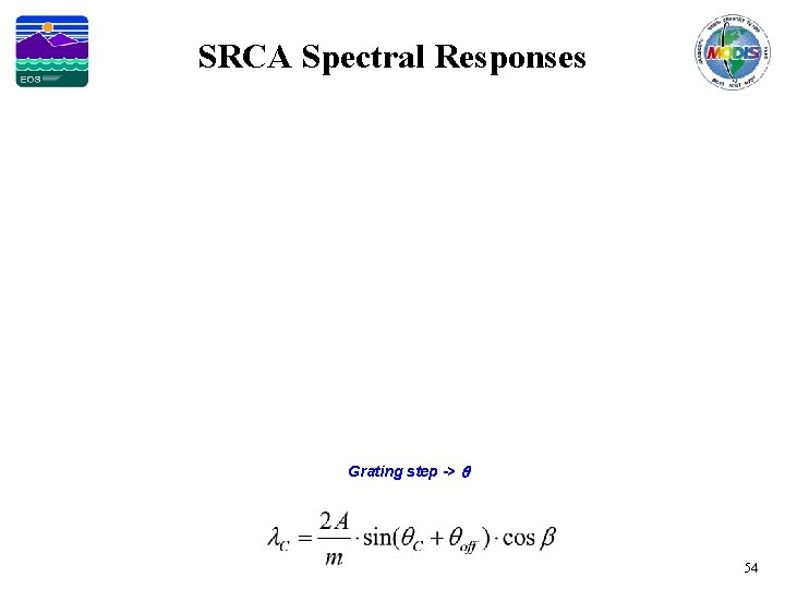SRCA Spectral Responses Grating step -> q 54 