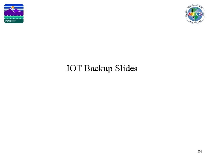 IOT Backup Slides 84 
