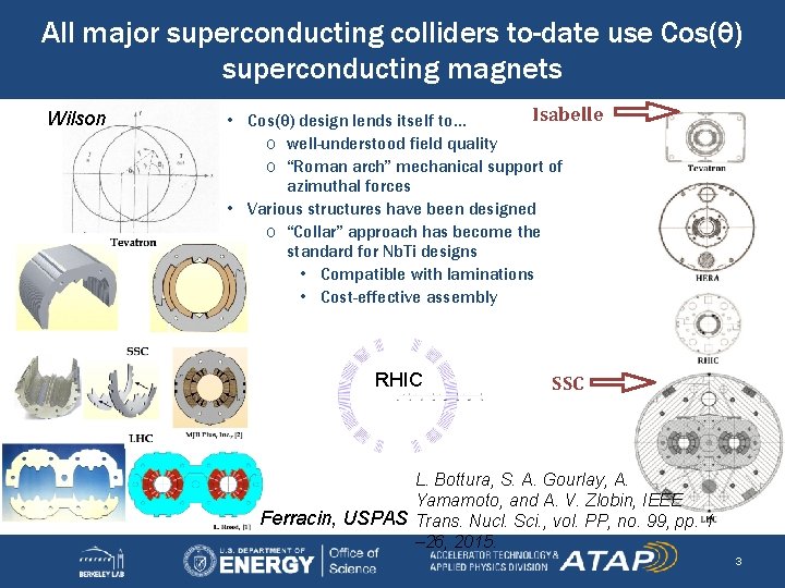 All major superconducting colliders to-date use Cos(θ) superconducting magnets Wilson Isabelle • Cos(θ) design
