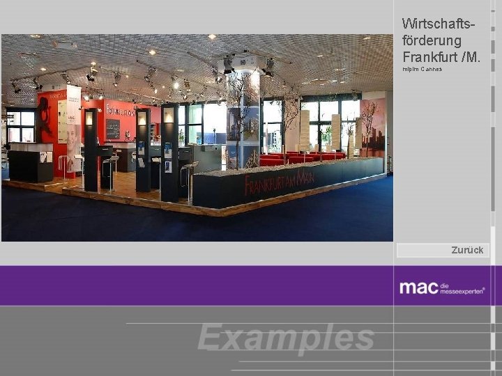 Wirtschaftsförderung Frankfurt /M. mipim Cannes Zurück 