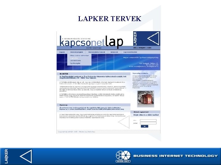 LAPKER TERVEK 