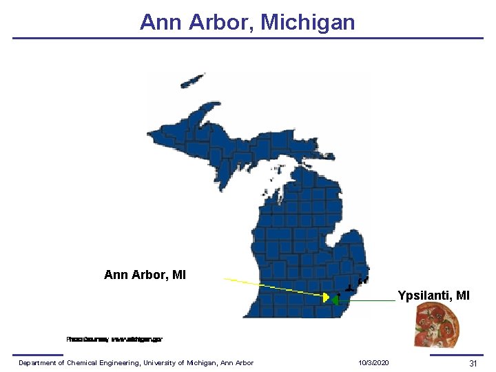 Ann Arbor, Michigan Ann Arbor, MI Ypsilanti, MI Department of Chemical Engineering, University of