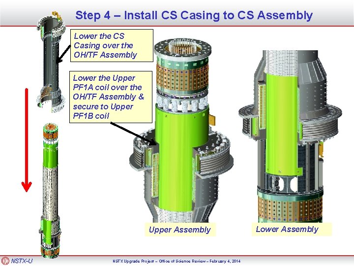 Step 4 – Install CS Casing to CS Assembly Lower the CS Casing over