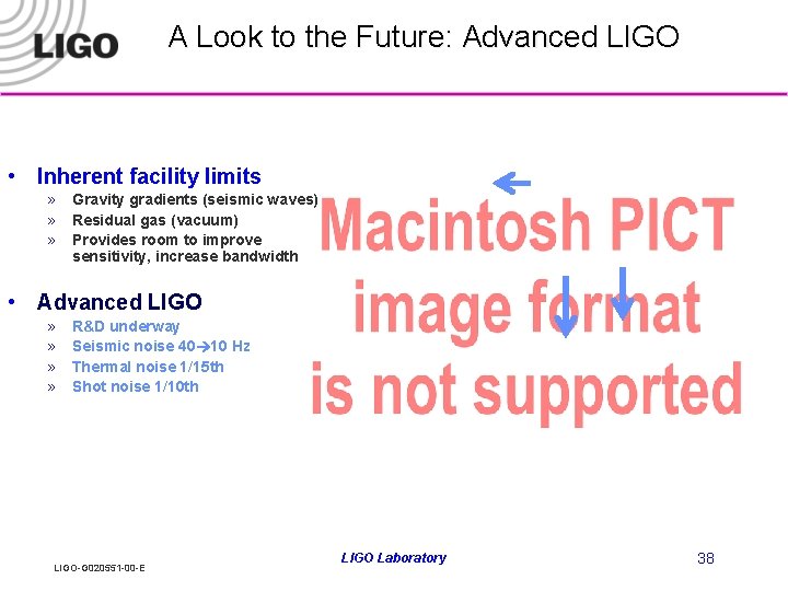 A Look to the Future: Advanced LIGO • Inherent facility limits » Gravity gradients