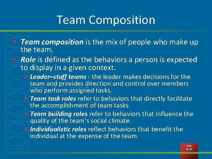 Team Composition § Team composition is the mix of people who make up the