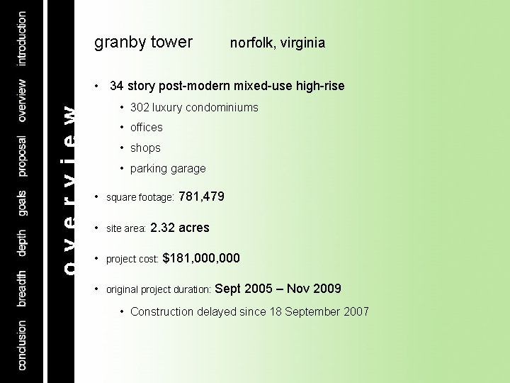 granby tower norfolk, virginia • 34 story post-modern mixed-use high-rise • 302 luxury condominiums