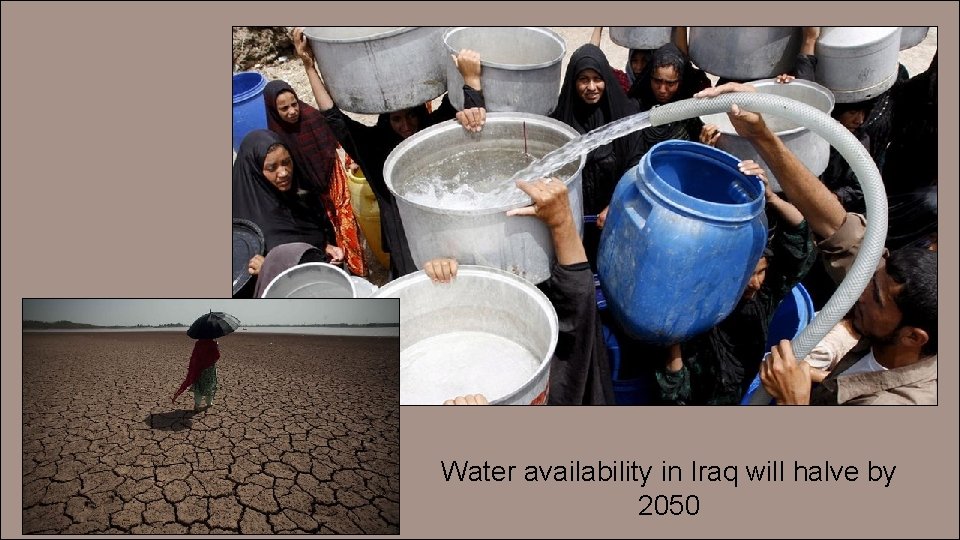 Water availability in Iraq will halve by 2050 