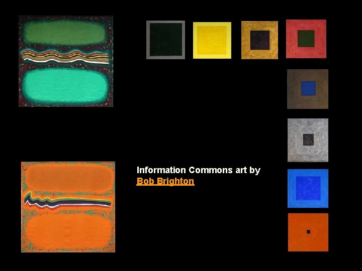 Information Commons art by Bob Brighton 