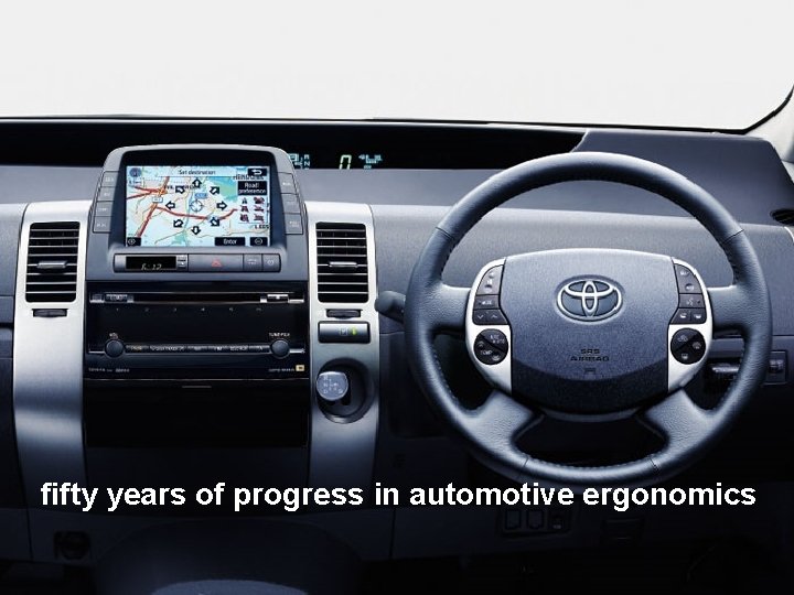 fifty years of progress in automotive ergonomics 