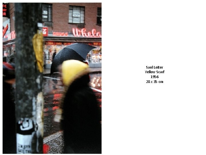 Saul Leiter Yellow Scarf 1956 28 x 35 cm 