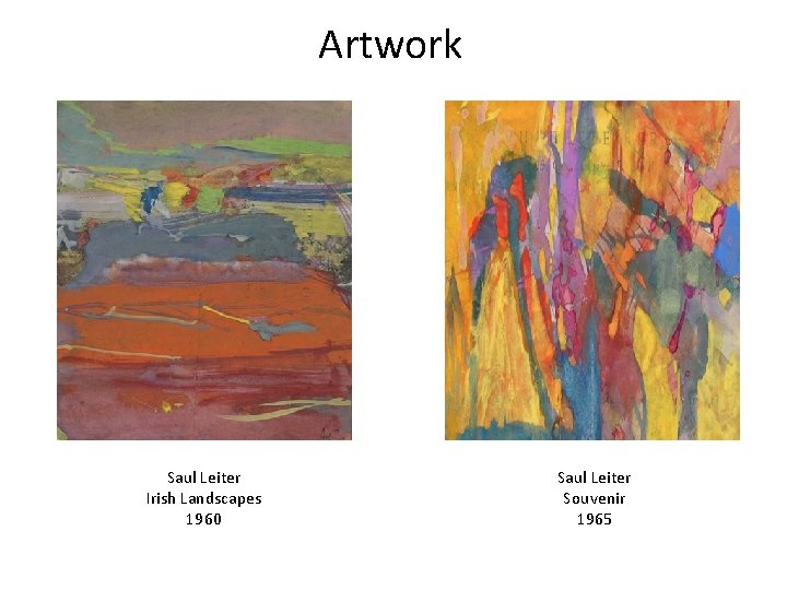 Artwork Saul Leiter Irish Landscapes 1960 Saul Leiter Souvenir 1965 