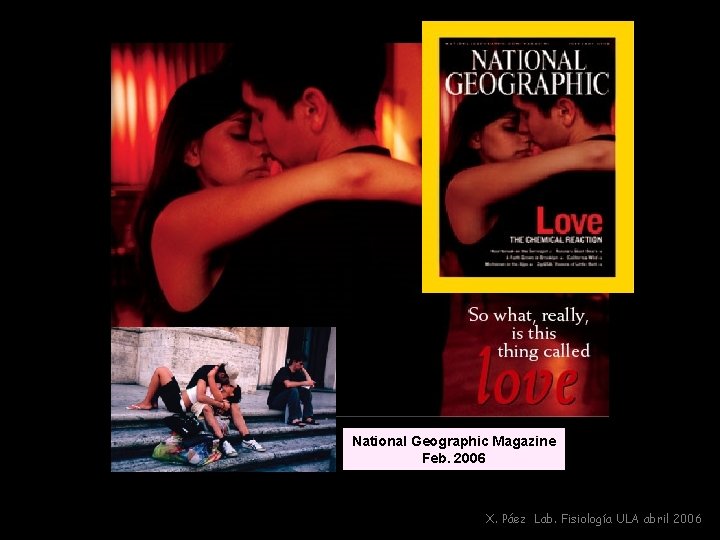 National Geographic Magazine Feb. 2006 X. Páez Lab. Fisiología ULA abril 2006 