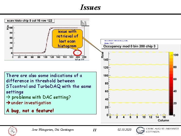 Issues issue with retrieval of last scan histogram There also some indications of a