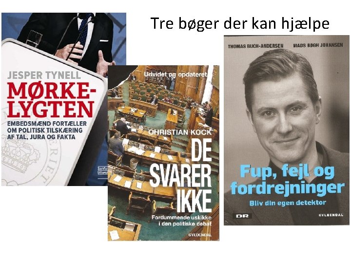 Tre bøger der kan hjælpe 