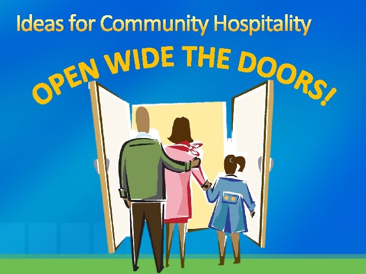 Ideas for Community Hospitality 