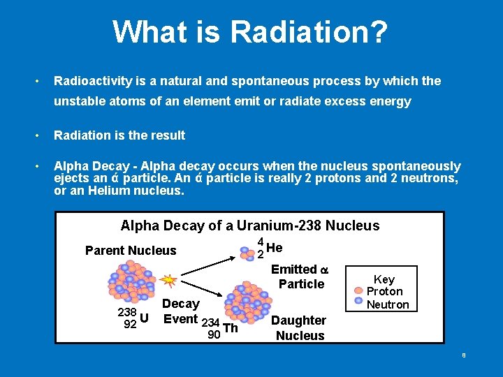 What is Radiation? • Radioactivity is a natural and spontaneous process by which the What is Radiation? • Radioactivity is a natural and spontaneous process by which the
