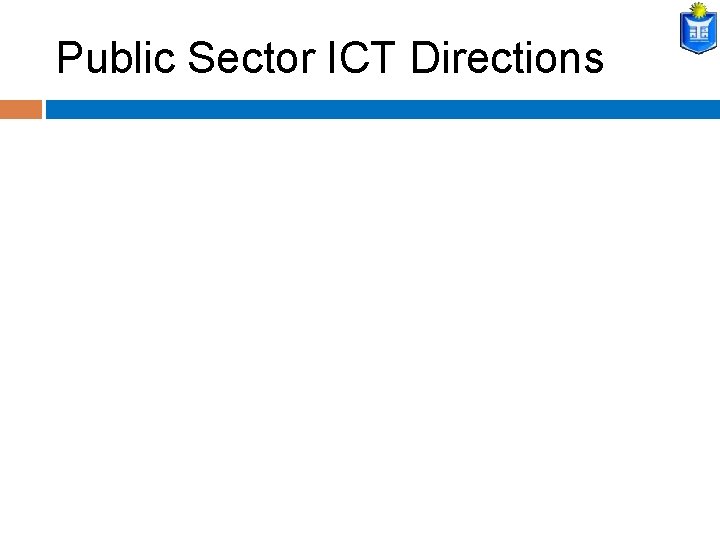Public Sector ICT Directions 