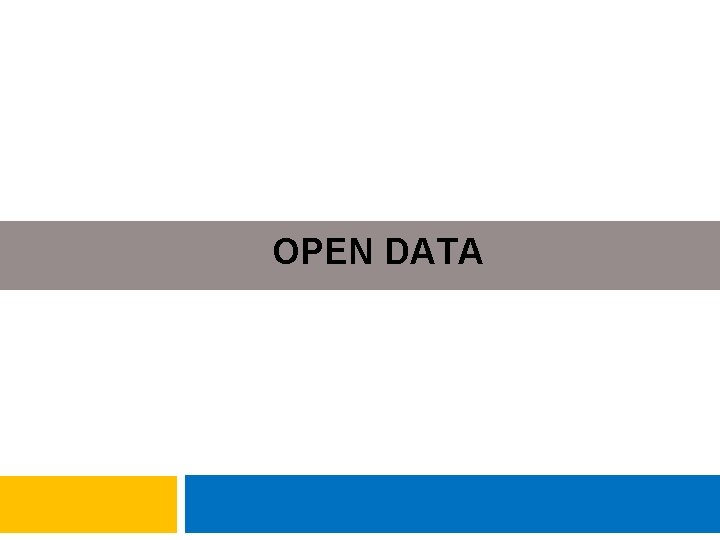 OPEN DATA 