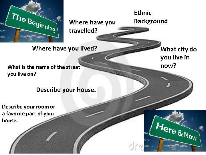 Where have you travelled? Where have you lived? What is the name of the