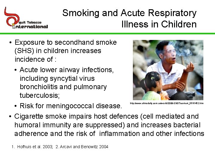 EFFECTS OF TOBACCO ON RESPIRATORY HEALTH IN CHILDREN