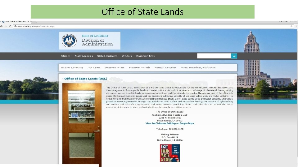 Office of State Lands 