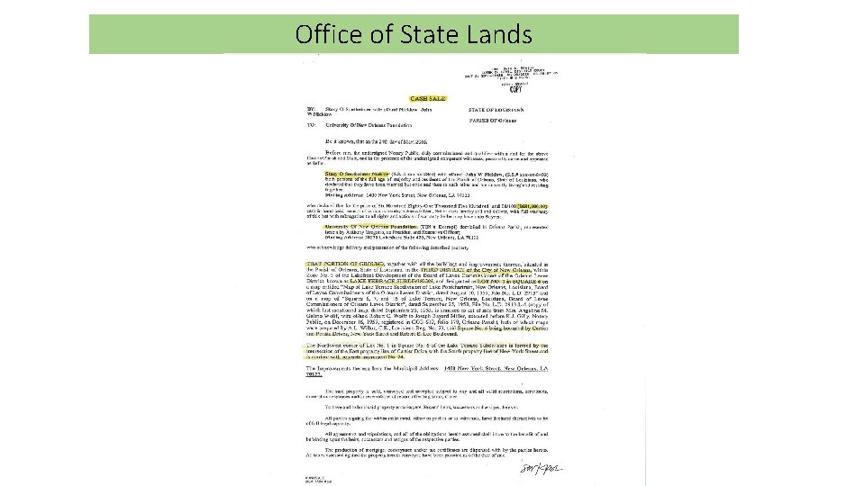 Office of State Lands 