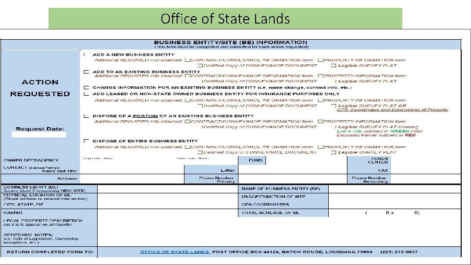 Office of State Lands 