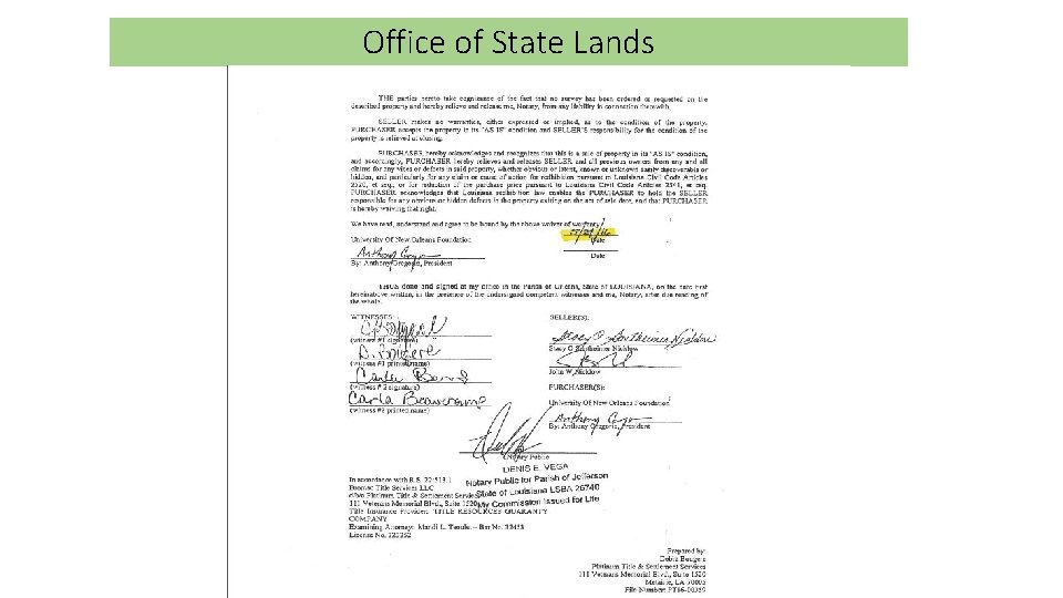 Office of State Lands 