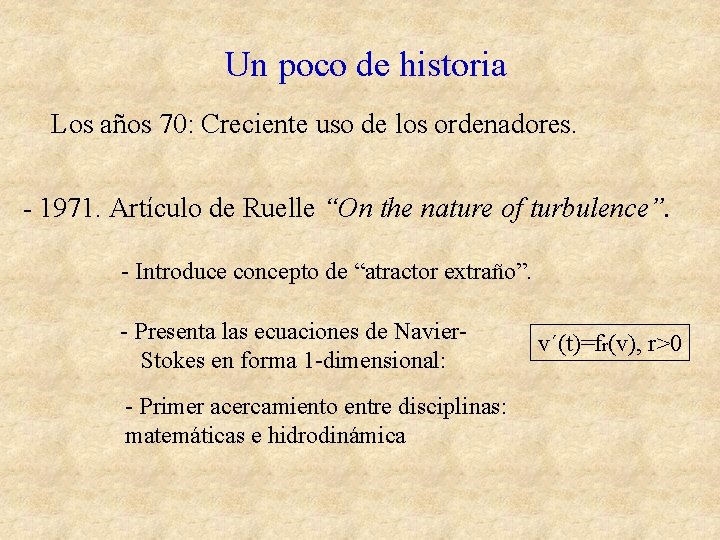 Un poco de historia Los años 70: Creciente uso de los ordenadores. - 1971.