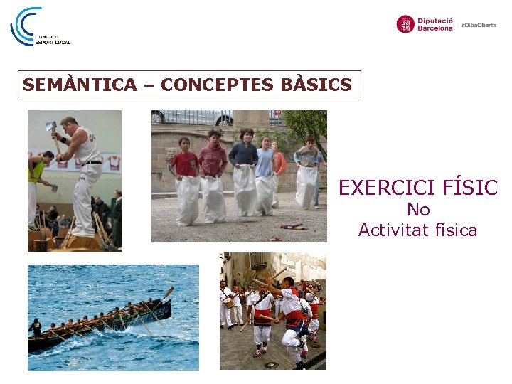 SEMÀNTICA – CONCEPTES BÀSICS EXERCICI FÍSIC No Activitat física 