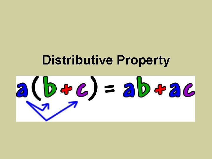 Distributive Property 