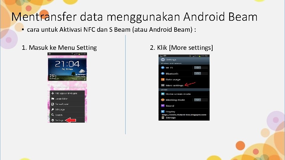 Mentransfer data menggunakan Android Beam • cara untuk Aktivasi NFC dan S Beam (atau