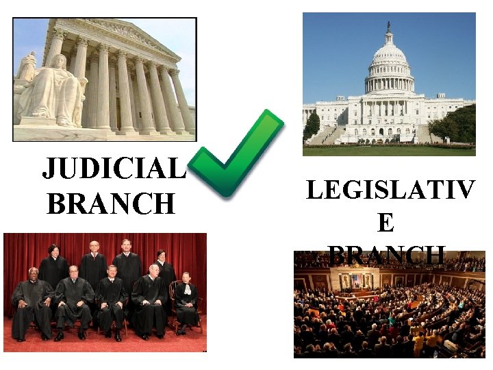 JUDICIAL BRANCH LEGISLATIV E BRANCH 