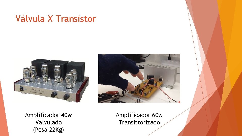 Válvula X Transistor Amplificador 40 w Valvulado (Pesa 22 Kg) Amplificador 60 w Transistorizado