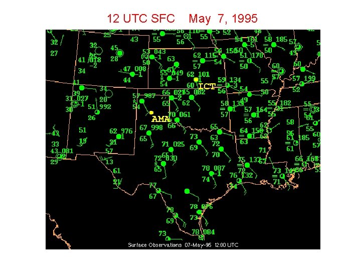 12 UTC SFC May 7, 1995 