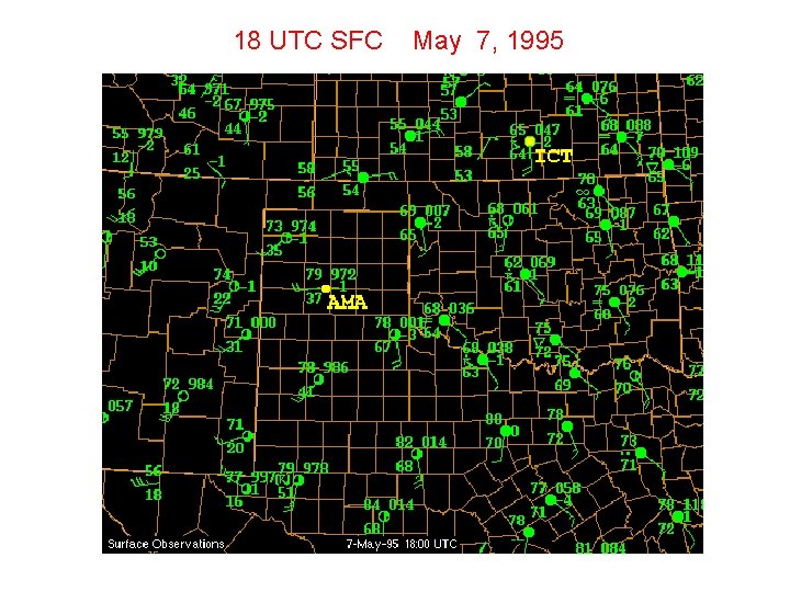 18 UTC SFC May 7, 1995 