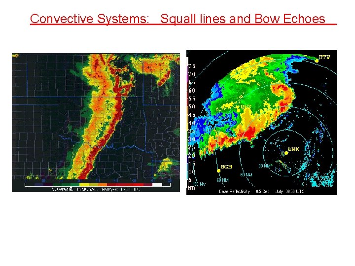 Convective Systems: Squall lines and Bow Echoes 