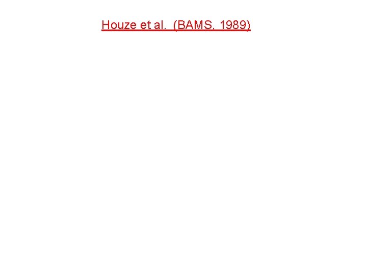 Houze et al. (BAMS, 1989) 