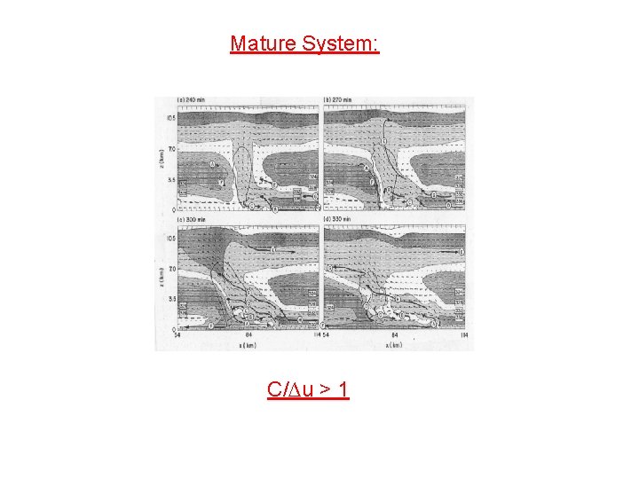 Mature System: C/∆u > 1 
