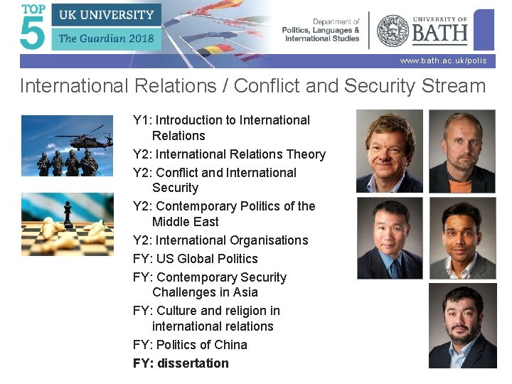 www. bath. ac. uk/polis International Relations / Conflict and Security Stream Y 1: Introduction