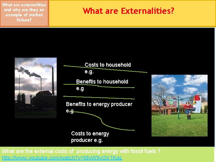 What are externalities and why are they an example of market failure? What are