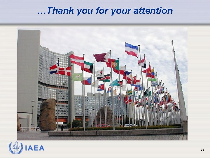 …Thank you for your attention IAEA 36 