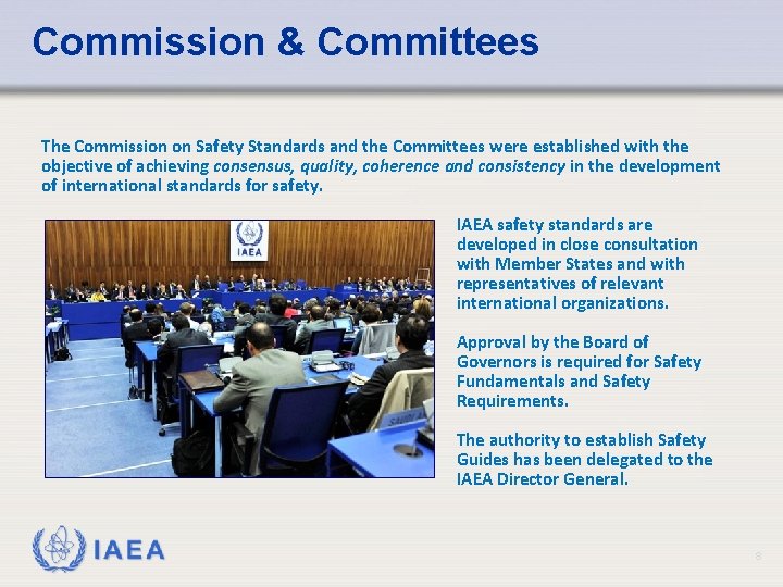 Commission & Committees The Commission on Safety Standards and the Committees were established with