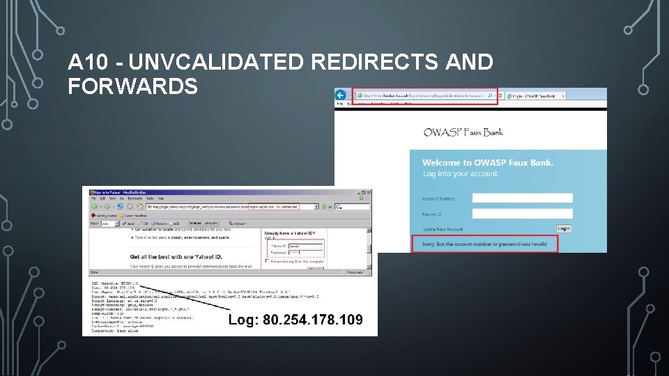 A 10 - UNVCALIDATED REDIRECTS AND FORWARDS 