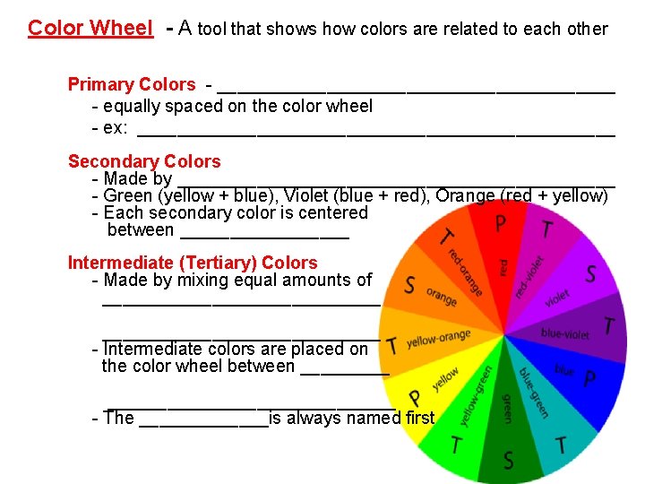 Color Wheel - A tool that shows how colors are related to each other
